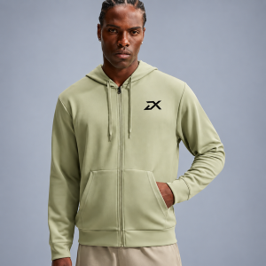 DRIMEX men's full-zip training hoodie with hood and pockets