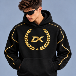 DRIMEX men's fleece pullover hoodie for gym and casual sportswear